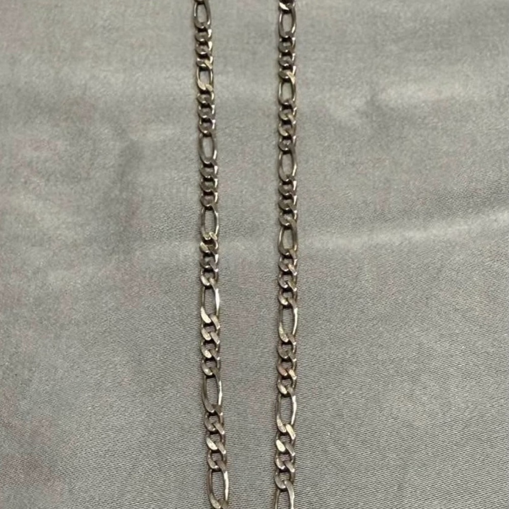 Sterling Silver Figaro Chain Necklace